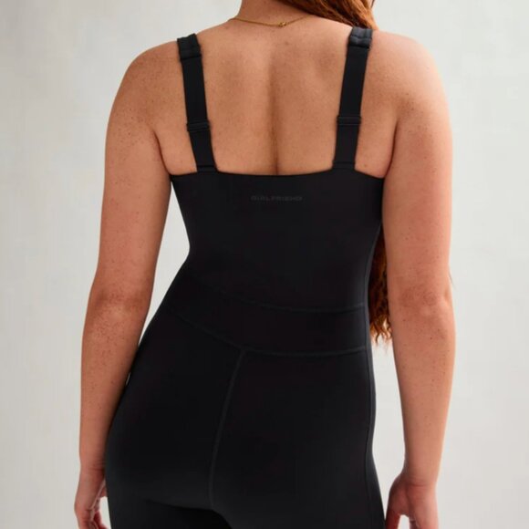 Girlfriend Collective Black Luxe Paneled Unitard | NWT | Size M - Picture 6 of 12